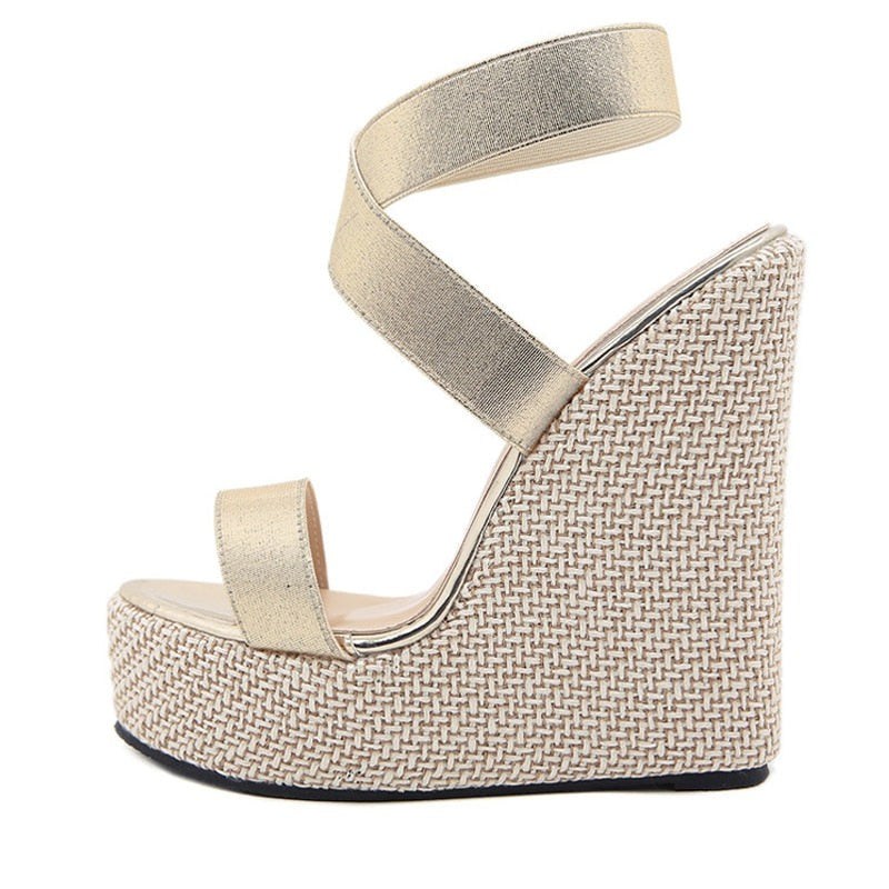 Super high clearance wedge heels